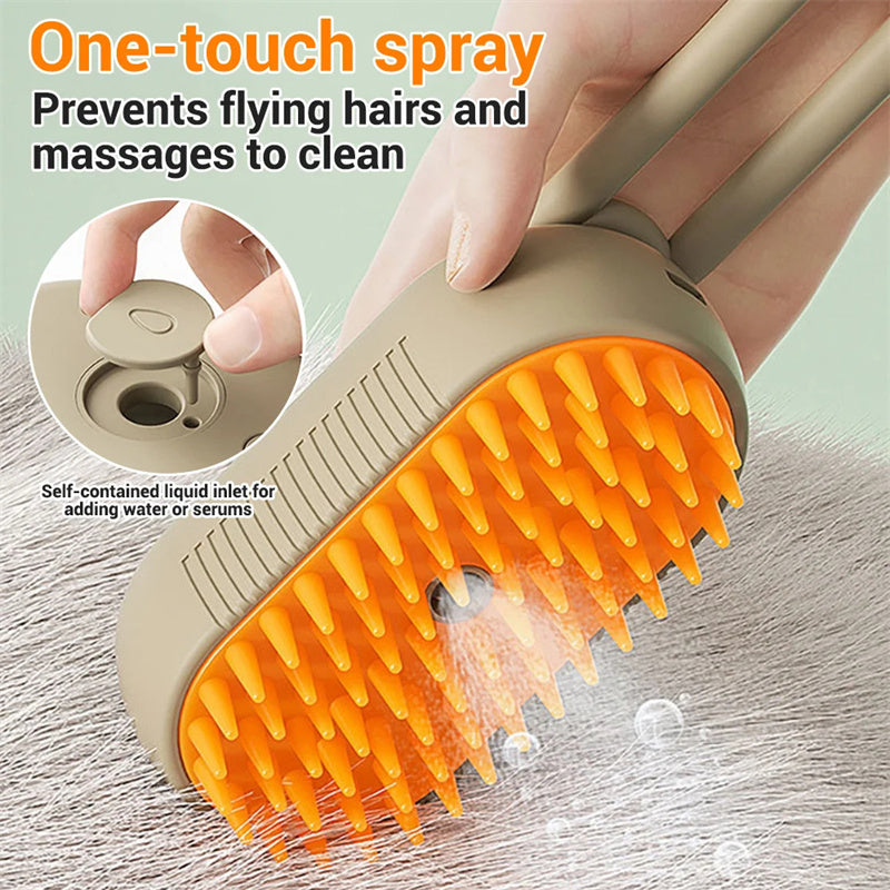 Steam Grooming Comb Smooth, Massage, Hair Free Pets