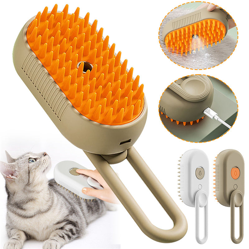 Steam Grooming Comb Smooth, Massage, Hair Free Pets