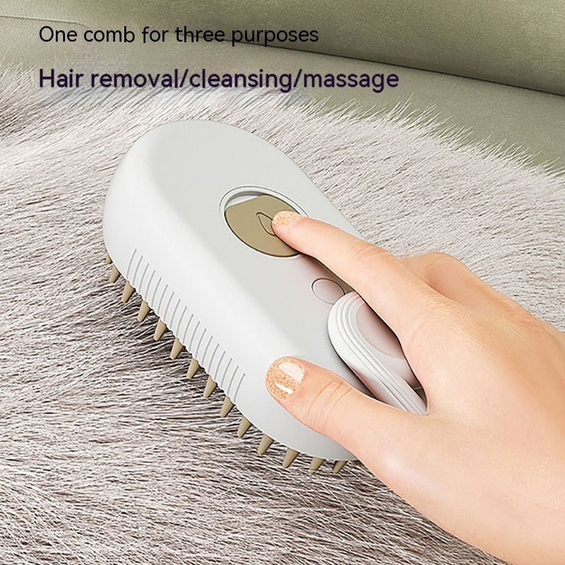 Steam Grooming Comb Smooth, Massage, Hair Free Pets