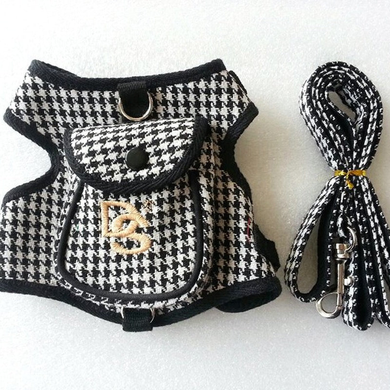Pet Vest Houndstooth